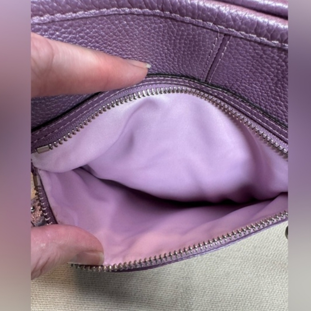 Coach Purple Crossbody- EUC - Picture 5 of 11
